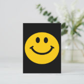 Carte Postale Face Jaune rétro (Debout devant)