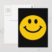 Carte Postale Face Jaune rétro (Devant / Derrière)