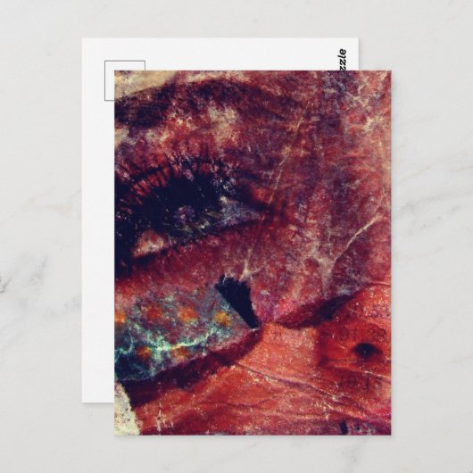 Carte Postale Face multimédia mixte Abstraite (Devant / Derrière)