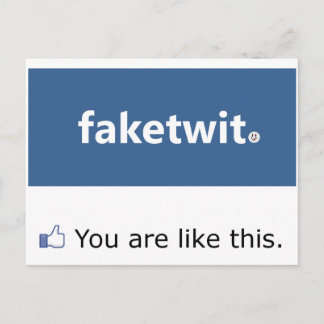 Carte postale Facebook Narcissist