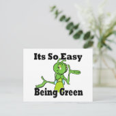 Carte Postale Facile d'être vert (Debout devant)