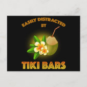 Carte Postale Facilement Distrait Par Les Bars Tiki (Devant)