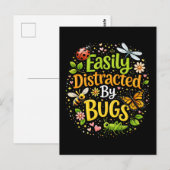 Carte Postale Facilement distrait par les insectes (Devant / Derrière)