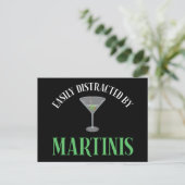 Carte Postale Facilement Distrait Par Les Martinis (Debout devant)