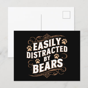 Carte Postale Facilement Distrait Par Les Ours Fierté Gay Des Ou