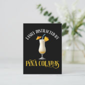 Carte Postale Facilement Distrait Par Les Pina Coladas (Debout devant)