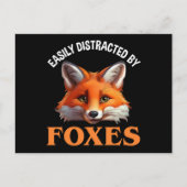 Carte Postale Facilement Distrait Par Les Renards (Devant)