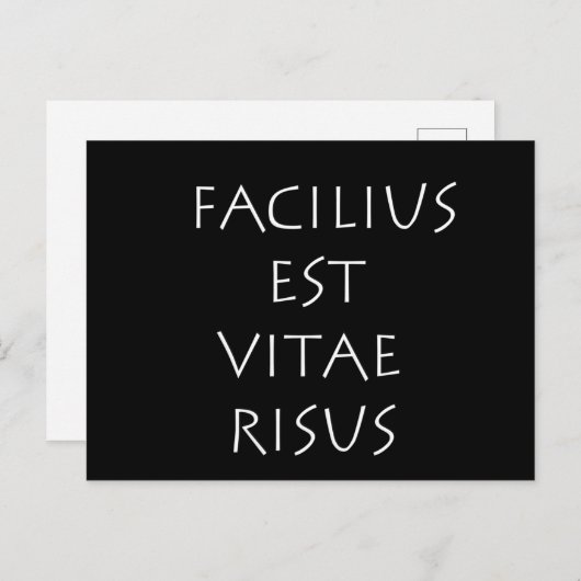 Carte Postale Facilius est vitae risus (Devant / Derrière)