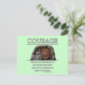 Carte Postale Facteur de stimulation de l'imaginaire de courage (Debout devant)