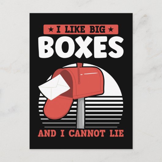 Carte Postale Facteur drôle facteur des postes facteur (Devant)