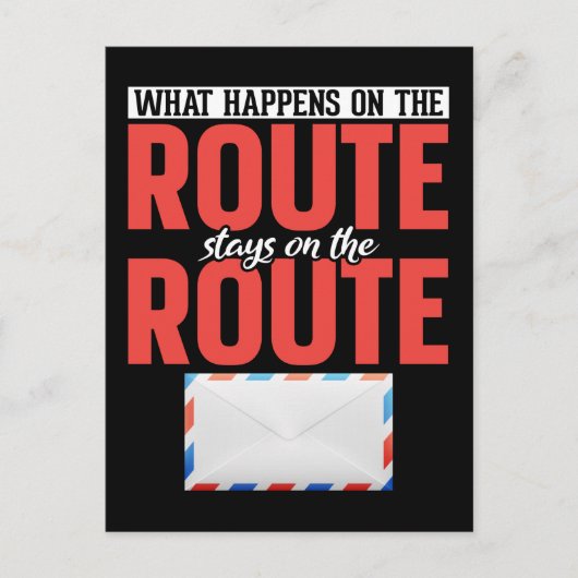 Carte Postale Facteur Drôle Porteur de Courrier (Devant)