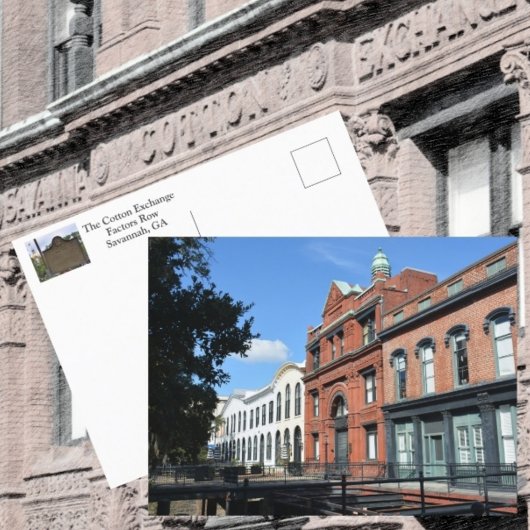 Carte Postale Facteurs d'échange de coton Savannah Ligne Photogr