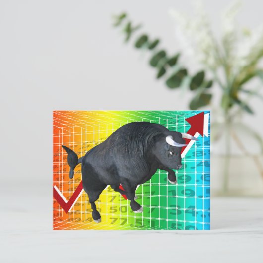 Carte Postale Facturation du marché Bull (Debout devant)