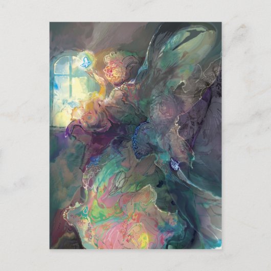 Carte Postale Faery à la fenêtre~~~~ (Devant)