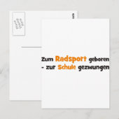 Carte Postale Fahrrad (Devant / Derrière)