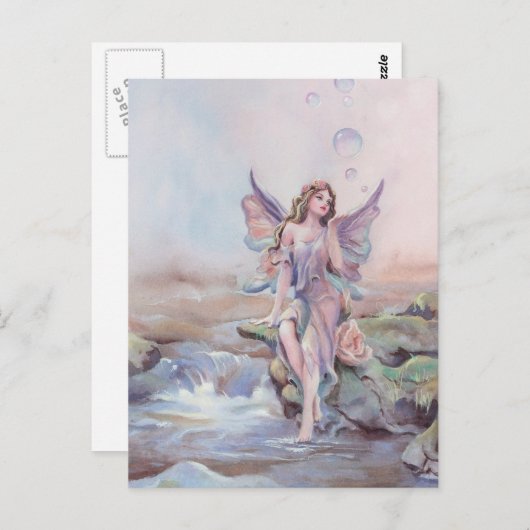 Carte Postale FAIERIE BUBBLES par SHARON SHARPE (Devant / Derrière)