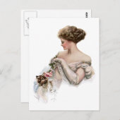 Carte Postale Fair Maiden Teintures a Kitten (Devant / Derrière)