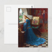 Carte Postale Fair Rosamund c. 1916 par John William Waterhouse (Devant / Derrière)