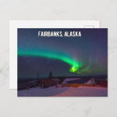 Carte Postale Fairbanks Alaska Northern Lights (Devant / Derrière)
