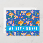 Carte Postale Faire Annonce de Déménagement Maison Champignons M (Devant / Derrière)