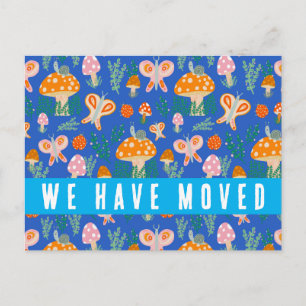 Carte Postale Faire Annonce de Déménagement Maison Champignons M