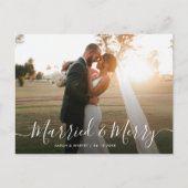 Carte Postale faire annonce de mariage de vacances avec un scéna (Devant)