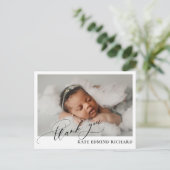 Carte Postale Faire Annonce de Naissance de Bébé avec une Simple (Debout devant)