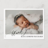 Carte Postale Faire Annonce de Naissance de Bébé avec une Simple (Devant)