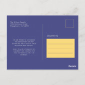 Carte Postale Faire Annonce de Remise de Diplômes Script Rétro É (Dos)