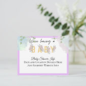 Carte Postale Faire Annonces de Grossesse de Bébé (Debout devant)