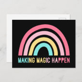 Carte Postale Faire arriver la magie (Devant / Derrière)