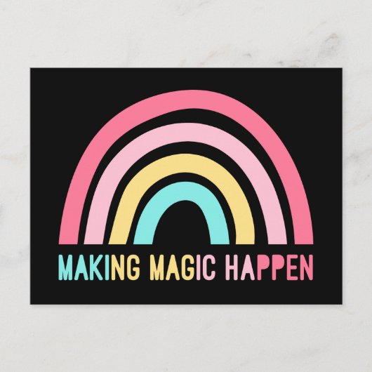 Carte Postale Faire arriver la magie (Devant)