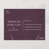 Carte Postale Faire briller les esprits Feuilles d'argent Rustiq (Dos)