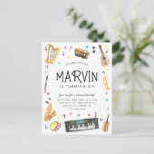 Carte Postale Faire Bruit Instrument Notes musicales Musique Ann (Debout devant)