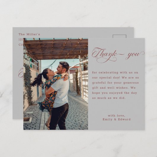 Carte Postale Faire calligraphie manuscrite moderne Photo de mar (Devant / Derrière)