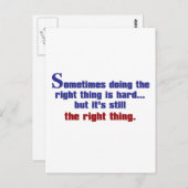 Carte Postale Faire ce qu'il faut (Devant / Derrière)