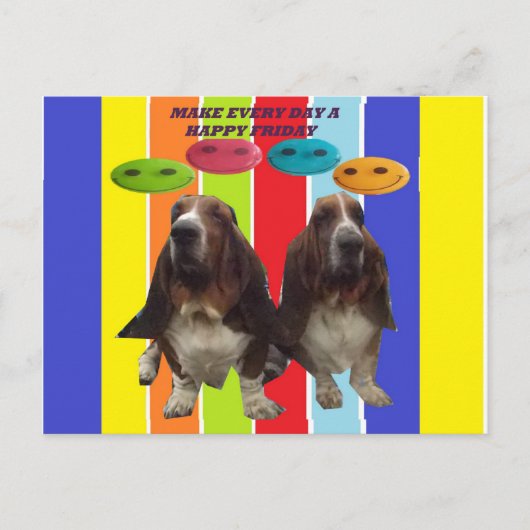 Carte Postale Faire Chaque Jour Un Vendredi Heureu (Devant)