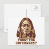 Carte Postale Faire confiance au gouvernement (Devant / Derrière)
