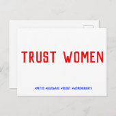 Carte Postale Faire confiance aux femmes (Devant / Derrière)