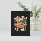 Carte Postale Faire de la pizza pas la guerre (Debout devant)