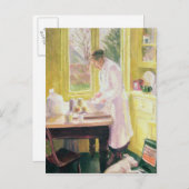 Carte Postale Faire de la tarte aux pommes (Devant / Derrière)