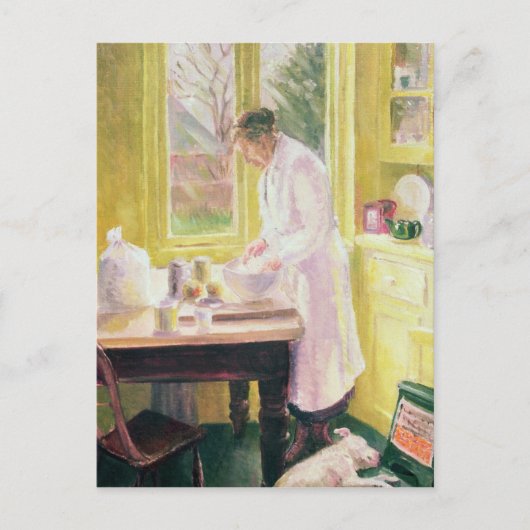 Carte Postale Faire de la tarte aux pommes (Devant)