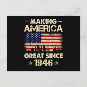 Carte Postale Faire de l'Amérique une grande depuis 1946 Rétro 7