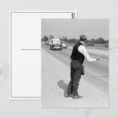 Carte Postale Faire de l'auto-stop, 1939 (Devant / Derrière)