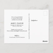 Carte Postale Faire des esprits brillants de vacances bébé photo (Dos)