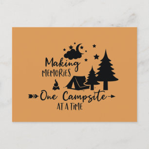 Carte postale Faire des souvenirs un camping à la 