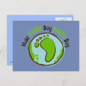 Carte Postale Faire du Jour des terres quotidien (Devant / Derrière)