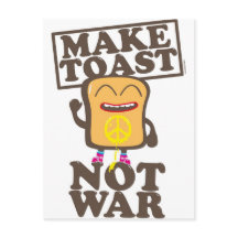 Faire du toast pas la guerre