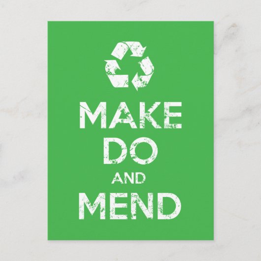 Carte Postale Faire et réparer (Devant)