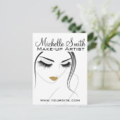 Carte Postale Faire face à de longs cils Lash Extensions (Debout devant)